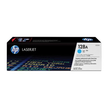 HP Toner 128A - Cyan (CE321A), environ 1'300 pages HP Toner 128A - Cyan (CE321A), environ 1'300 pages