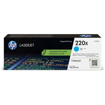 HP Toner 220X - Cyan (W2201X), Seitenkapazität ~ 5'500 Seiten HP Toner 220X - Cyan (W2201X), Seitenkapazität ~ 5'500 Seiten