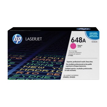 HP Toner 648A - Magenta (CE263A), environ 11'000 pages HP Toner 648A - Magenta (CE263A), environ 11'000 pages