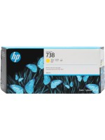 HP Tinte Nr. 738 - Yellow (676M8A), DesignJet T850, T950, 300ml
