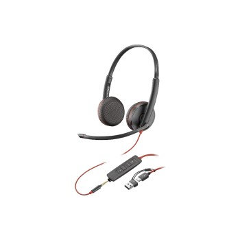 Poly Blackwire 3225 Stereo,3.5mm+USB-C/A, Bulk