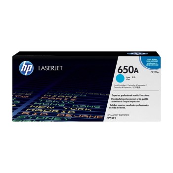 HP Toner 650A - Cyan (CE271A), environ 15'000 pages HP Toner 650A - Cyan (CE271A), environ 15'000 pages