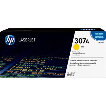 HP Toner 307A - Yellow (CE742A), environ 7'300 pages HP Toner 307A - Yellow (CE742A), environ 7'300 pages