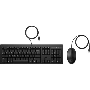 HP 225 Wired Tastatur & Maus Set G2, USB-A Anschluss, Kabel,CH-Layout HP 225 Wired Tastatur & Maus Set G2, USB-A Anschluss, Kabel,CH-Layout