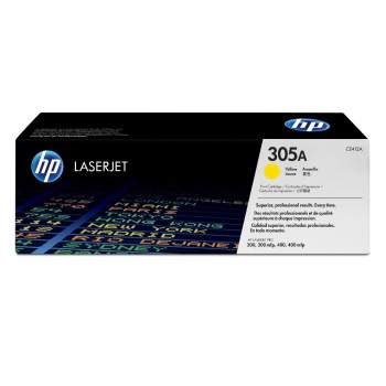 HP Toner 305A - Yellow (CE412A), environ 2'600 pages HP Toner 305A - Yellow (CE412A), environ 2'600 pages