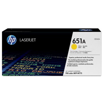HP Toner 651A - Yellow (CE342A), environ 16'000 pages HP Toner 651A - Yellow (CE342A), environ 16'000 pages
