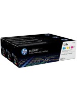 HP Toner 128A - CMY 3er-Pack ( CF371AM), pageskapazität 3x ~ 1'300 pages