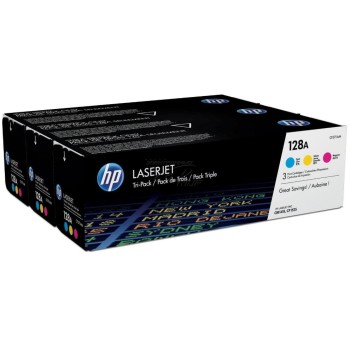 HP Toner 128A - CMY 3er-Pack ( CF371AM), pageskapazität 3x ~ 1'300 pages HP Toner 128A - CMY 3er-Pack ( CF371AM), pageskapazität 3x ~ 1'300 pages