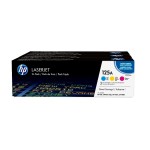 HP Toner 125A - 3er-Pack CMY (CF373AM), environ 1'400 pages