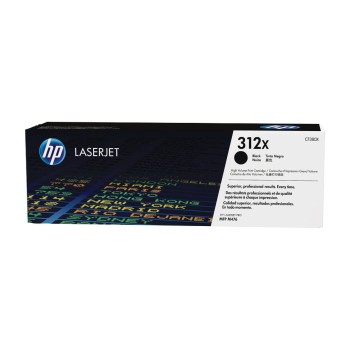 HP Toner 312X - Black (CF380X), environ 4'400 pages HP Toner 312X - Black (CF380X), environ 4'400 pages