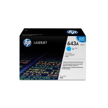 HP Toner 643A - Cyan (Q5951A), environ 10'000 pages HP Toner 643A - Cyan (Q5951A), environ 10'000 pages
