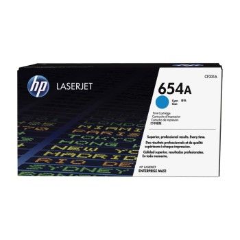 HP Toner 654A - Cyan (CF331A), environ 15'000 pages HP Toner 654A - Cyan (CF331A), environ 15'000 pages