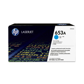 HP Toner 653A - Cyan (CF321A), environ 16'500 pages HP Toner 653A - Cyan (CF321A), environ 16'500 pages