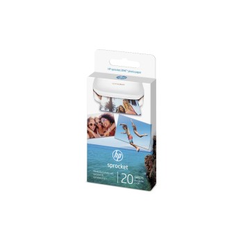 HP ZINK Sticky Fotopapier, 5x7,6 cm, 20 Blatt, 290g/m2
