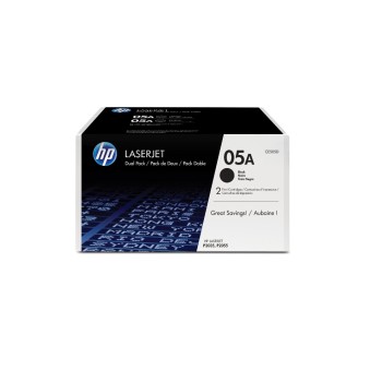 HP Toner 05A - noir, emballage double CE505D,  2x environ 2'300 pages, laserjet P2035 / 2055 HP Toner 05A - noir, emballage double CE505D,  2x environ 2'300 pages, laserjet P2035 / 2055