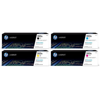 HP Kits arc-en-ciel Nr. 203X (CF540X-CF543X) BL/C/M/Y HP Kits arc-en-ciel Nr. 203X (CF540X-CF543X) BL/C/M/Y