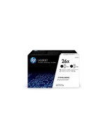 HP Toner 26X - Black 2er-Pack (CF226XD), Seitenkapazität 2x ~ 9'000 pages