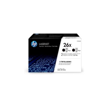 HP Toner 26X - Black 2er-Pack (CF226XD), Seitenkapazität 2x ~ 9'000 Seiten