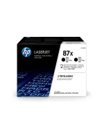 HP Toner 87X - Black 2er-Pack (CF287XD), Seitenkapazität 2x ~ 18'000 pages