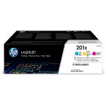 HP Toner Nr. 201X (CF253XM) Cyan/Magenta/Yellow