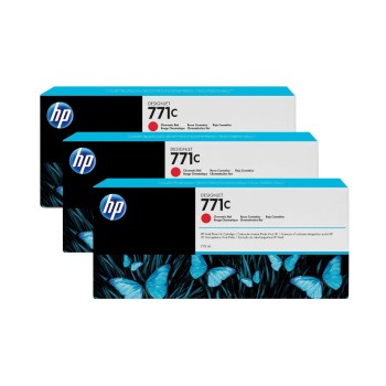 HP Encre Nr. 771C (B6Y32A) Chromatic Red (paquet de 3) HP Encre Nr. 771C (B6Y32A) Chromatic Red (paquet de 3)