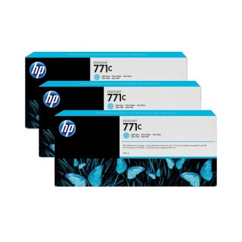 HP Encre Nr. 771C (B6Y36A) Light Cyan (paquet de 3) HP Encre Nr. 771C (B6Y36A) Light Cyan (paquet de 3)