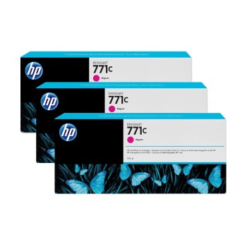 HP Encre Nr. 771C (B6Y33A) Magenta (paquet de 3) HP Encre Nr. 771C (B6Y33A) Magenta (paquet de 3)