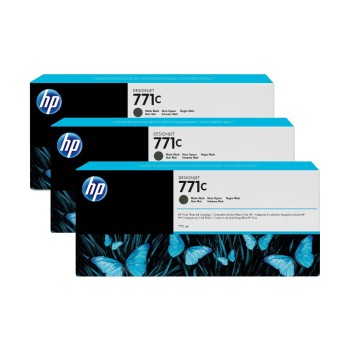 HP Encre Nr. 771C (B6Y31A) Matte Black (paquet de 3) HP Encre Nr. 771C (B6Y31A) Matte Black (paquet de 3)