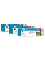 HP Ink Nr. 91 - Yellow (C9485A), 3er-Pack, 775ml