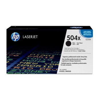 HP Toner 504X - Black (CE250X), environ 10'500 pages HP Toner 504X - Black (CE250X), environ 10'500 pages