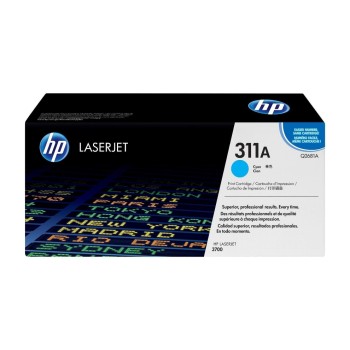 HP Toner 311A - Cyan (Q2681A), environ 6'000 pages HP Toner 311A - Cyan (Q2681A), environ 6'000 pages