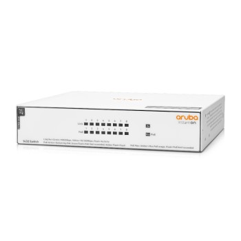 HP 1430-8G-PoE+: 8 Port Switch, 1Gbps, 8x PoE+, 64W PoE+ Budget, lüfterlos