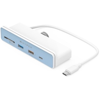 6-in-1 Hub für iMac 24 in passenden Farben, HDMI, SD/micro, USB-C, USB-A