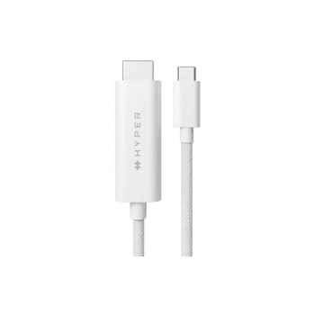 Hyper 4K USB-C to HDMI cable, white 2.5m Hyper 4K USB-C to HDMI cable, white 2.5m