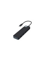 HyperDrive Flex 5 Port USB-C Hub (Black), black 