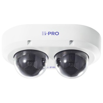Panasonic Netzwerkkamera WV-S85402-V2L, Outdoor, Dual Dome, 2x4MP, IR, Weiss