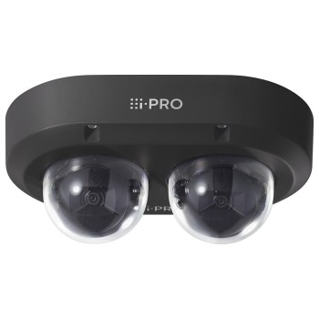 Panasonic Netzwerkkamera WV-S85402-V2L1, Outdoor, Dual Dome, 2x4MP, IR, Schwarz