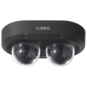 Panasonic Netzwerkkamera WV-S85702-F3L1, Outdoor, Dual Dome, 2x8MP, IR, Schwarz