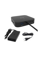 i-tec USB-C HDMI Dual DP Docking Station, Power Delivery 100 W inkl Charger 112 W