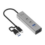 i-tec Charging Metal HUB 2x USBC+2x USBA, Universal, PD 85W