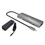 i-tec USB-C Metal Nano Docking Station 4K, HDMI LAN PD 100 W + Charger 100W