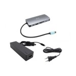i-tec Station d'accueil USB-C Metal Nano Dock HDMI/VGA LAN + Chargeur 100 W