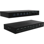 i-tec Station d'accueil USB-C KVM Dock PRO Trois hôtes, double vidéo, 2x PD max 92W