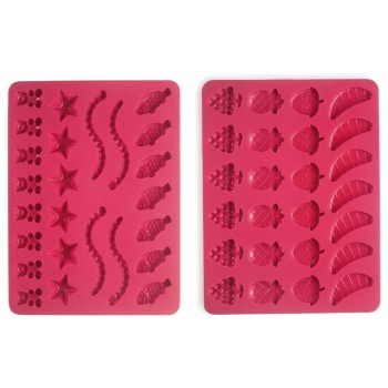 Ibili Moules à oursons en gomme 2 pièces, 23 x 18 cm Ibili Moules à oursons en gomme 2 pièces, 23 x 18 cm