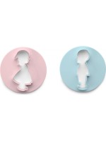 Ibili Emporte-pièce pour biscuits Garçon et fille 10 cm