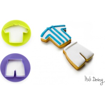 Ibili Guetzli-Ausstecher Fussball, 6,5 + 5,5 cm