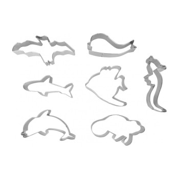 Ibili Emporte-pièce pour biscuits Animaux marins 7 pièces