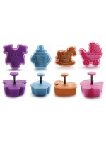 Ibili Ausstecher Baby 4er Set, 4.5 cm x 5.5 cm