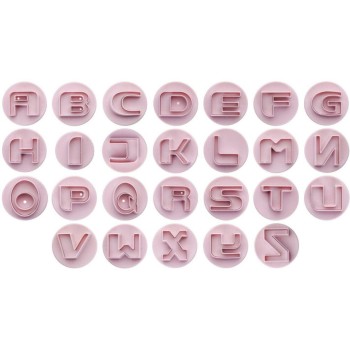 Ibili Kits d’emporte-pièces 26 pièces, Lettres