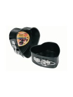 Ibili Moule à charnière Cœur Noir